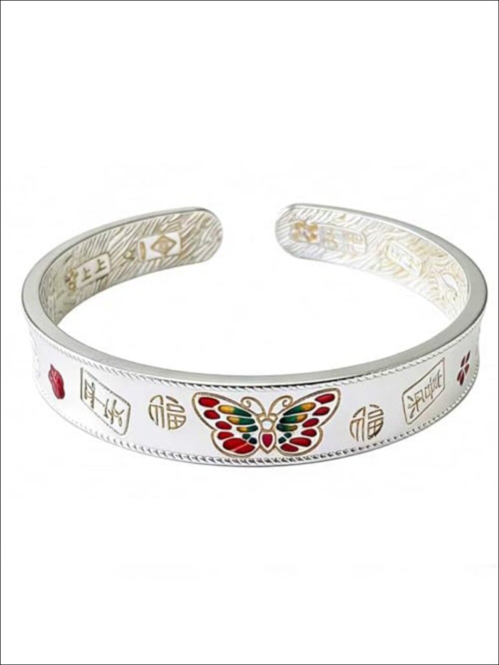 Sterling Silver Stackable Bracelet for Women Open Cuff